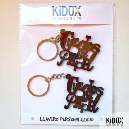 KIDOX, impreso en 3D. Llaveros personalizados, impresos en 3D