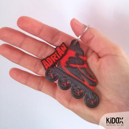 KIDOX, impreso en 3D. Llaveros identificadores, impresos en 3D