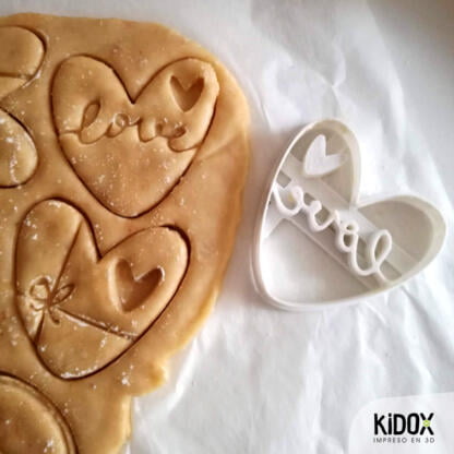Cortador de galletas personalizado Kidox, impreso en 3D