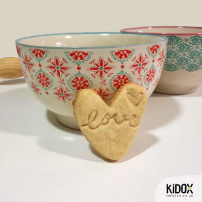 Cortador de galletas personalizado Kidox, impreso en 3D