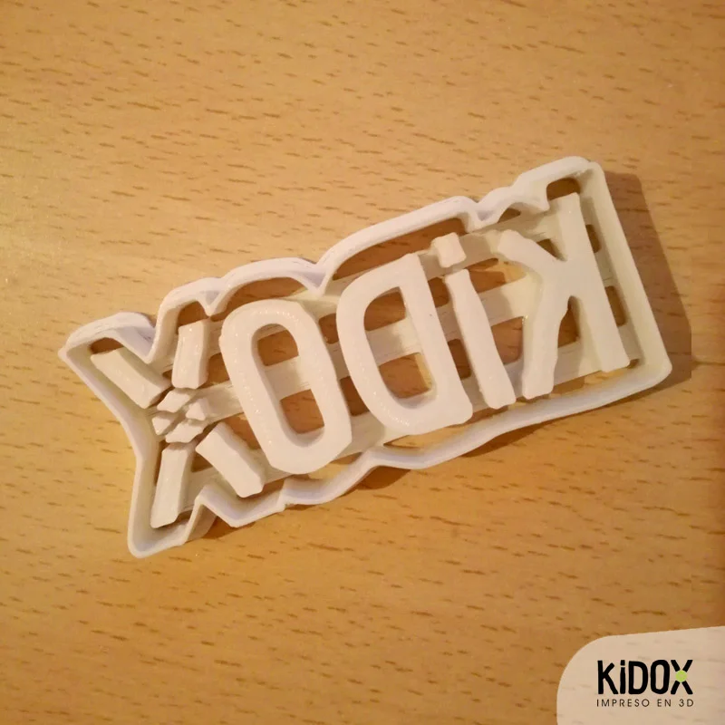 Cortador de galletas personalizado Kidox, impreso en 3D